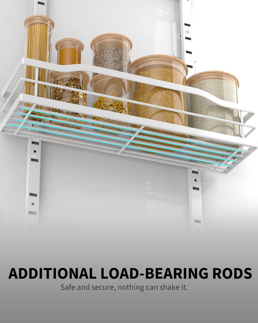White 9-Tier Over The Door Pantry Organizer M312928