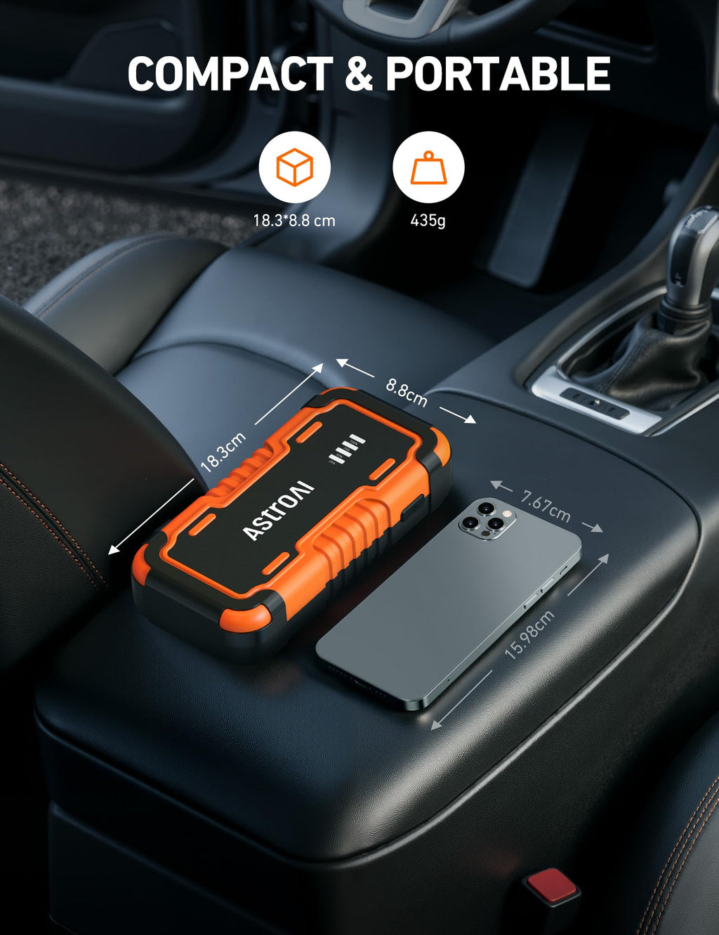 12V 5000A Lithium Car Jump Starter W6091
