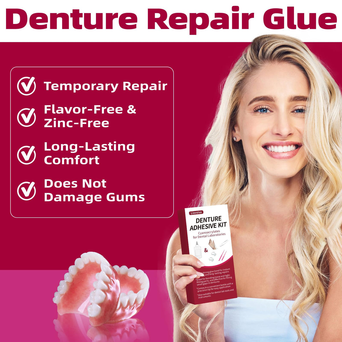 Dental Lab Instant Bonding Dental Glue 1oz S9425