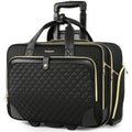 Rolling Laptop Bag with Wheels, 17 Inch Waterproof Black K348706