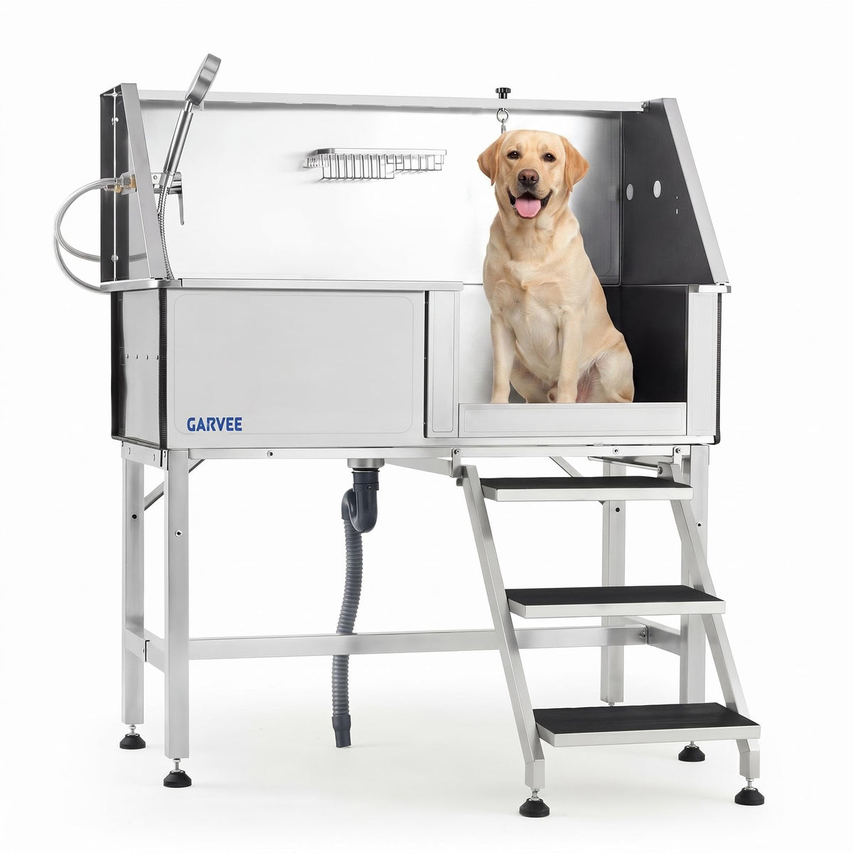 46 Inch Stainless Steel Dog Grooming Tub D49690