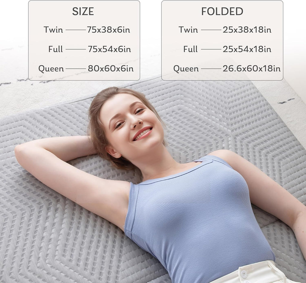 6 inch Twin Memory Foam Folding Mattress F89412
