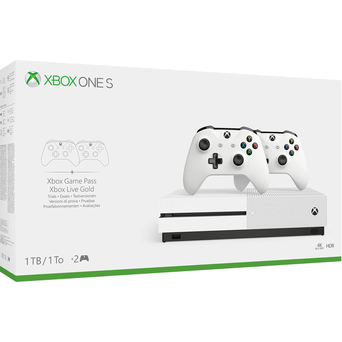 White 1TB Xbox One S Console S383