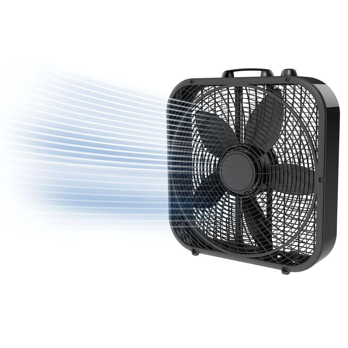 Black 20-inch 3-Speed Box Fan with Handle V862