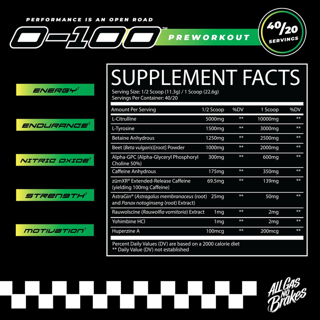 Citrus Tsunami Pre Workout Powder 40/20 Servings C769630