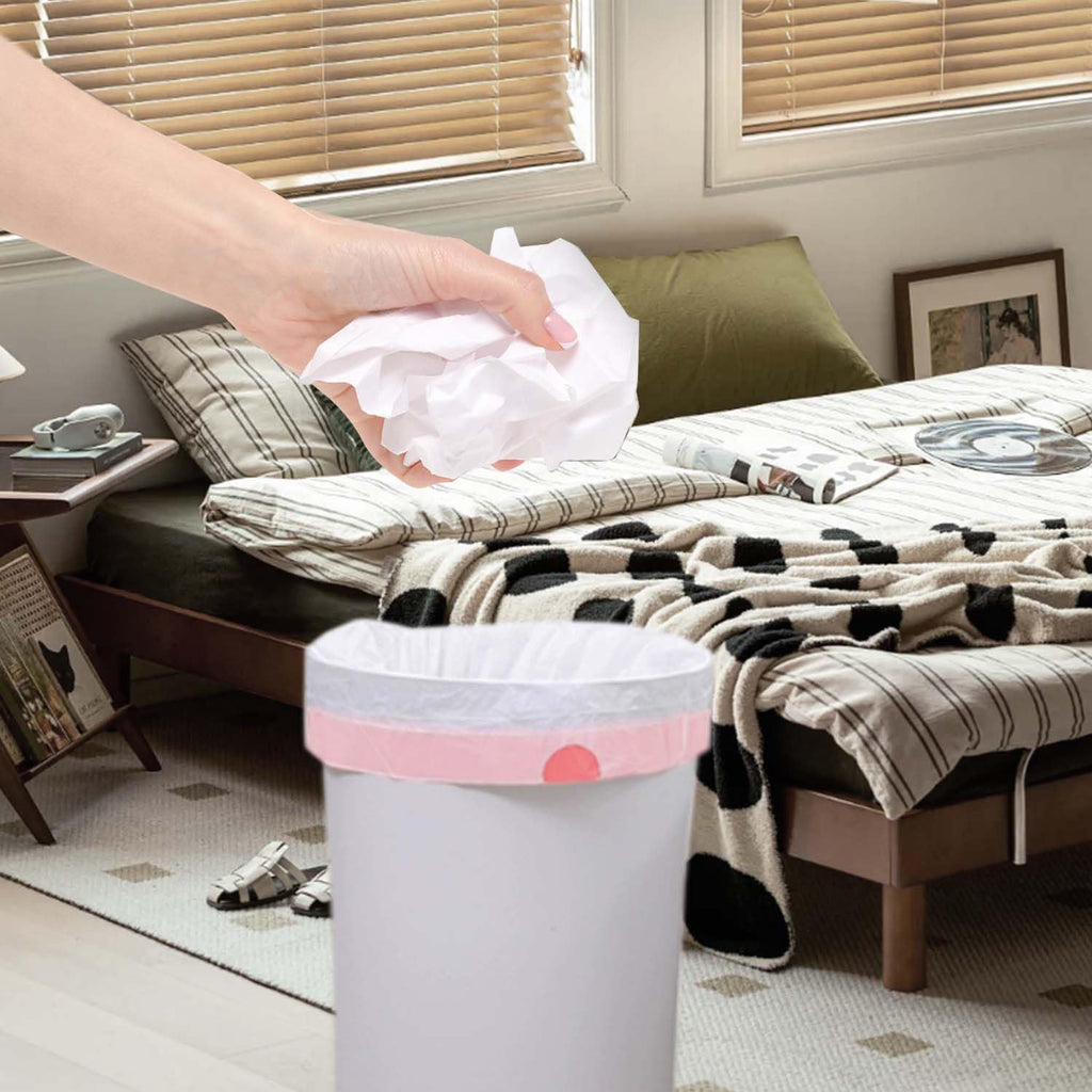 13 Gallon White Unscented Drawstring Trash Bags P697