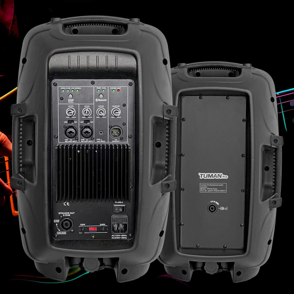 10 inch 1200 Watt Bluetooth PA Speaker System with Microphone U45355