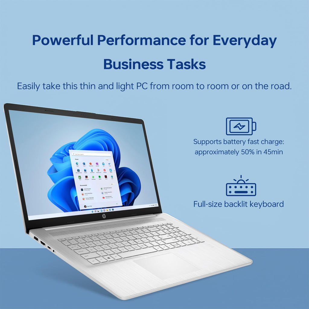 17.3" HD+ Touchscreen Laptop, Intel Core i7, 32GB RAM, 1TB SSD, Silver G834