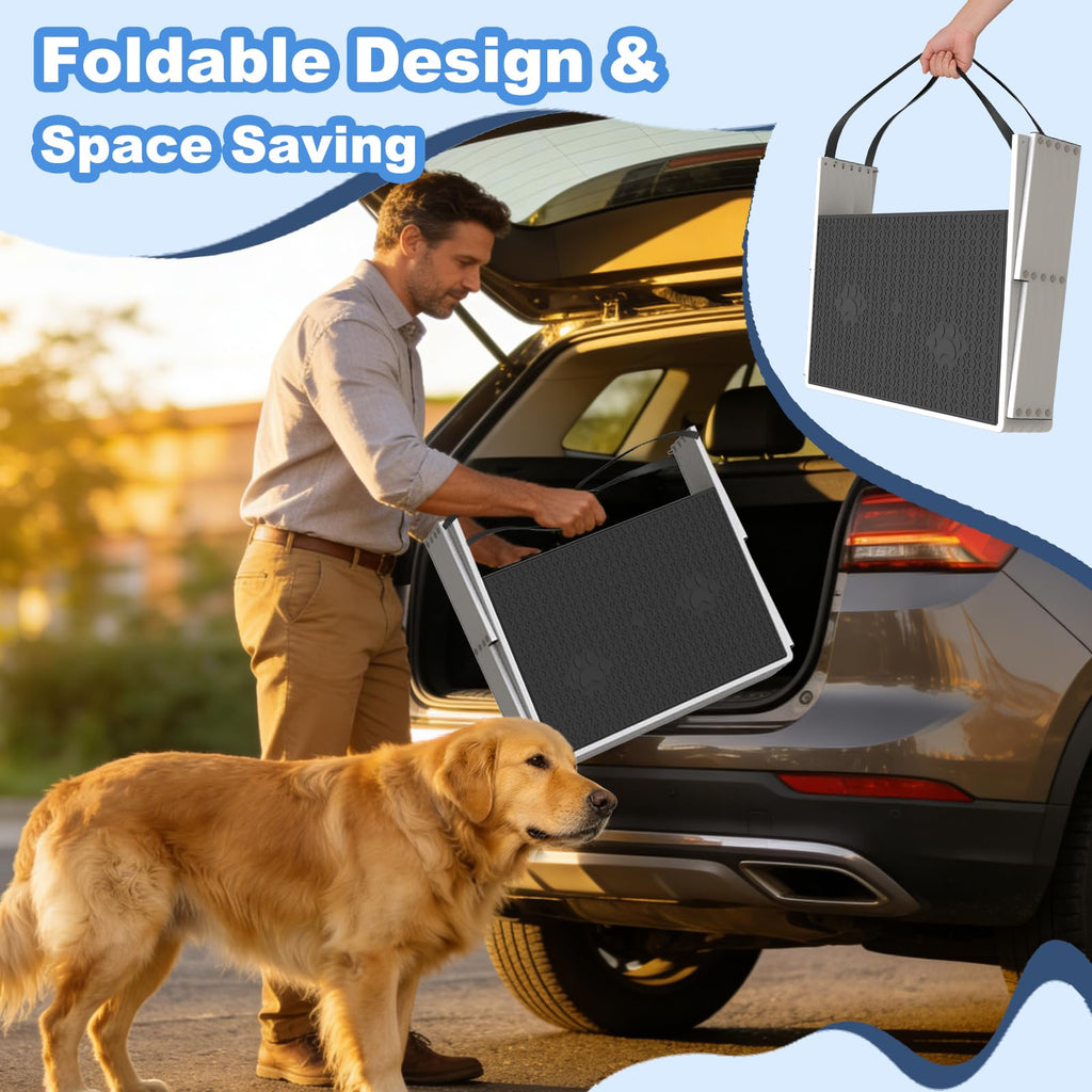 5-Step Foldable Non-Slip Plastic Dog Steps R76563