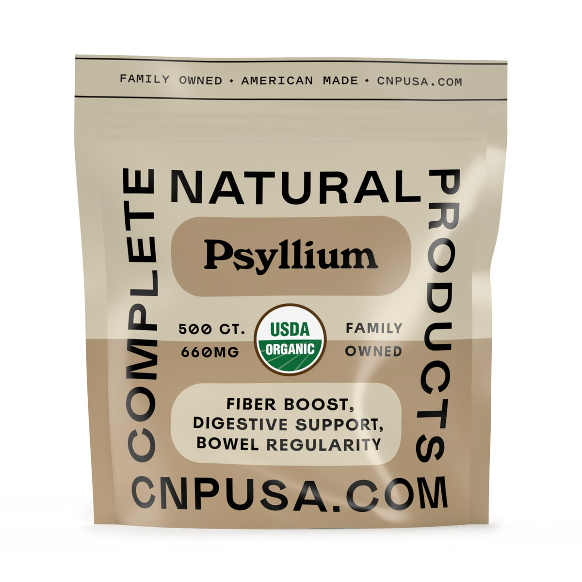 Organic Psyllium Husk Capsules 660mg 500ct S6574