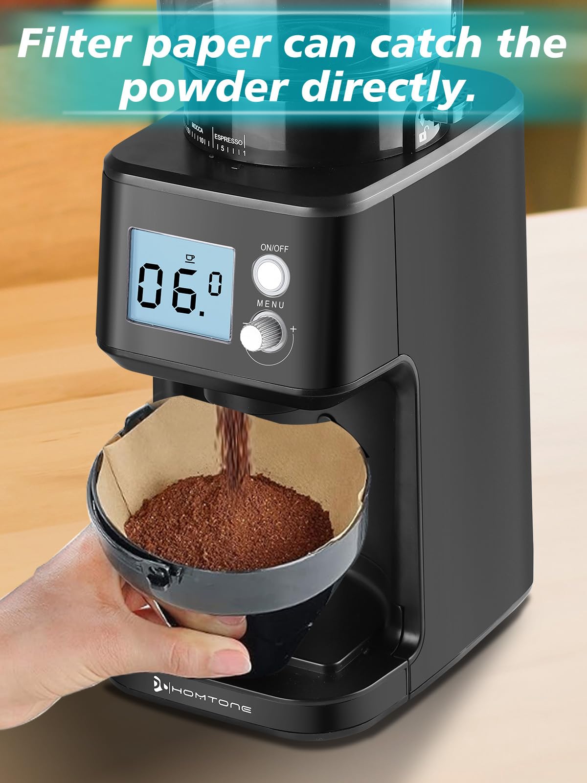 Conical Burr Espresso Coffee Grinder, 51 Settings, Stainless Steel K80694