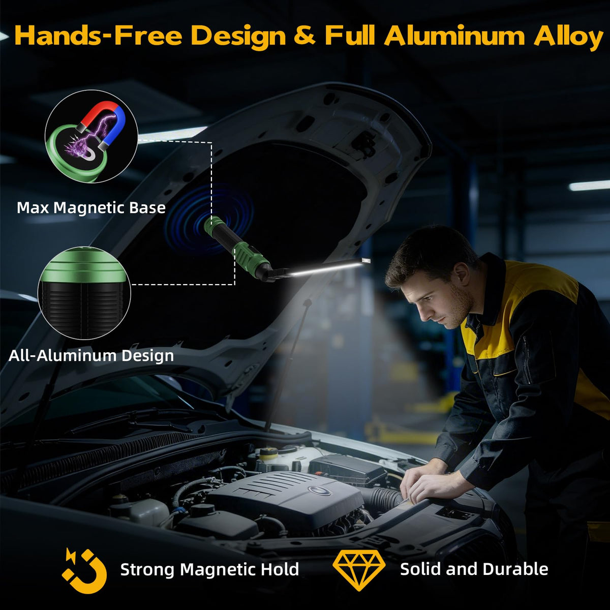 Rechargeable Magnetic LED Work Light V7903