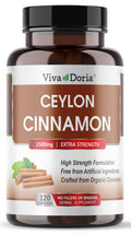 Ceylon Cinnamon 120 Veggie Capsules 1500mg Gelatin Free V129