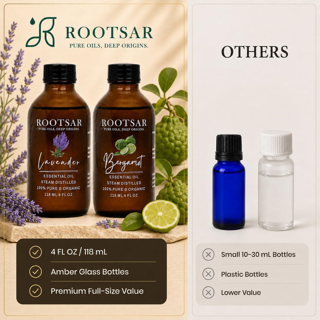 100% Pure Essential Oil Set Lavender & Bergamot 4 fl oz I973441