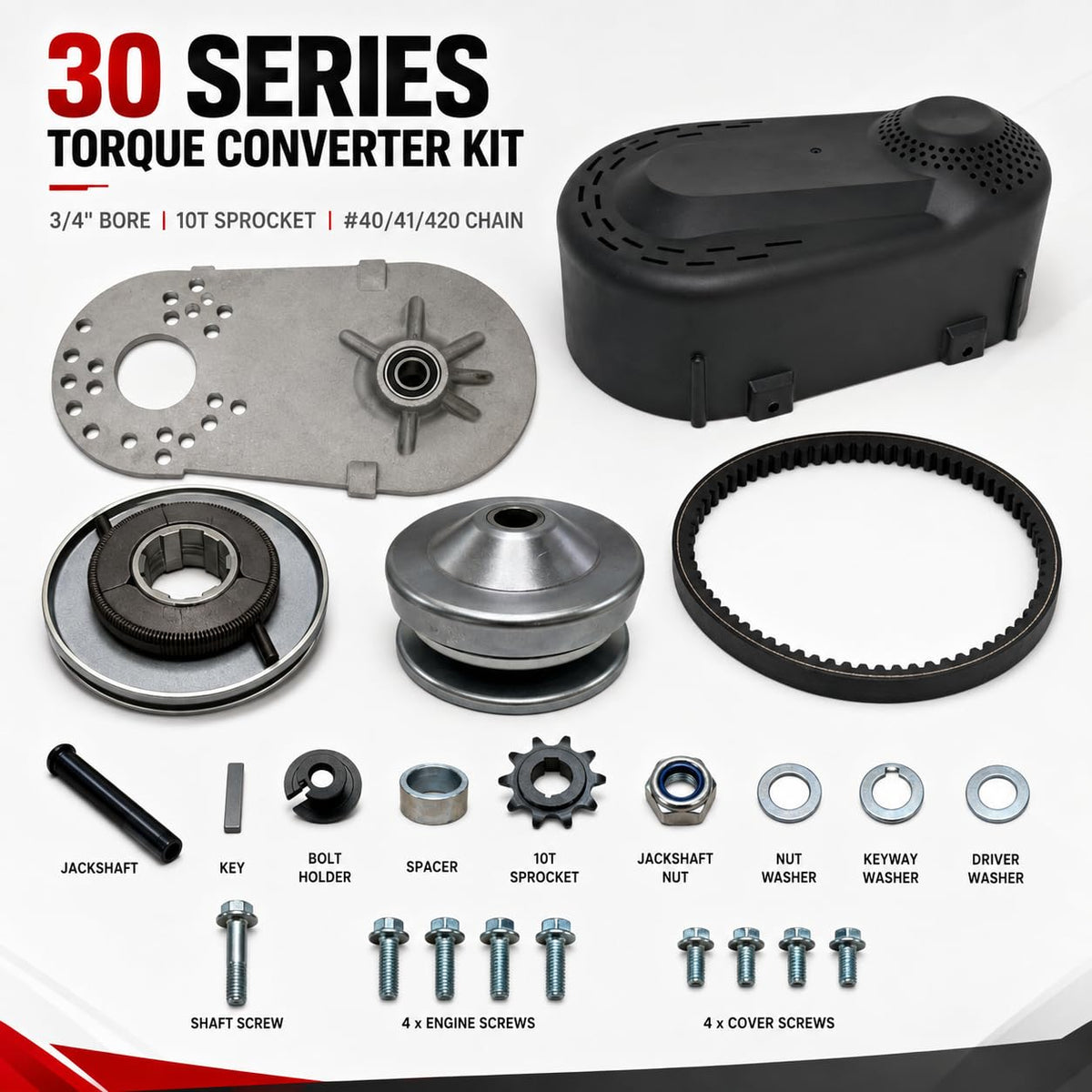 3/4” 10T #40/41/420 Chain Torque Converter Kit Y6060