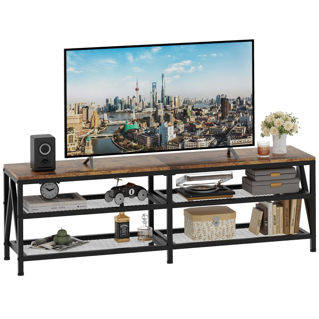 63" TV Stand with 3-Tier Storage Shelves Q74880