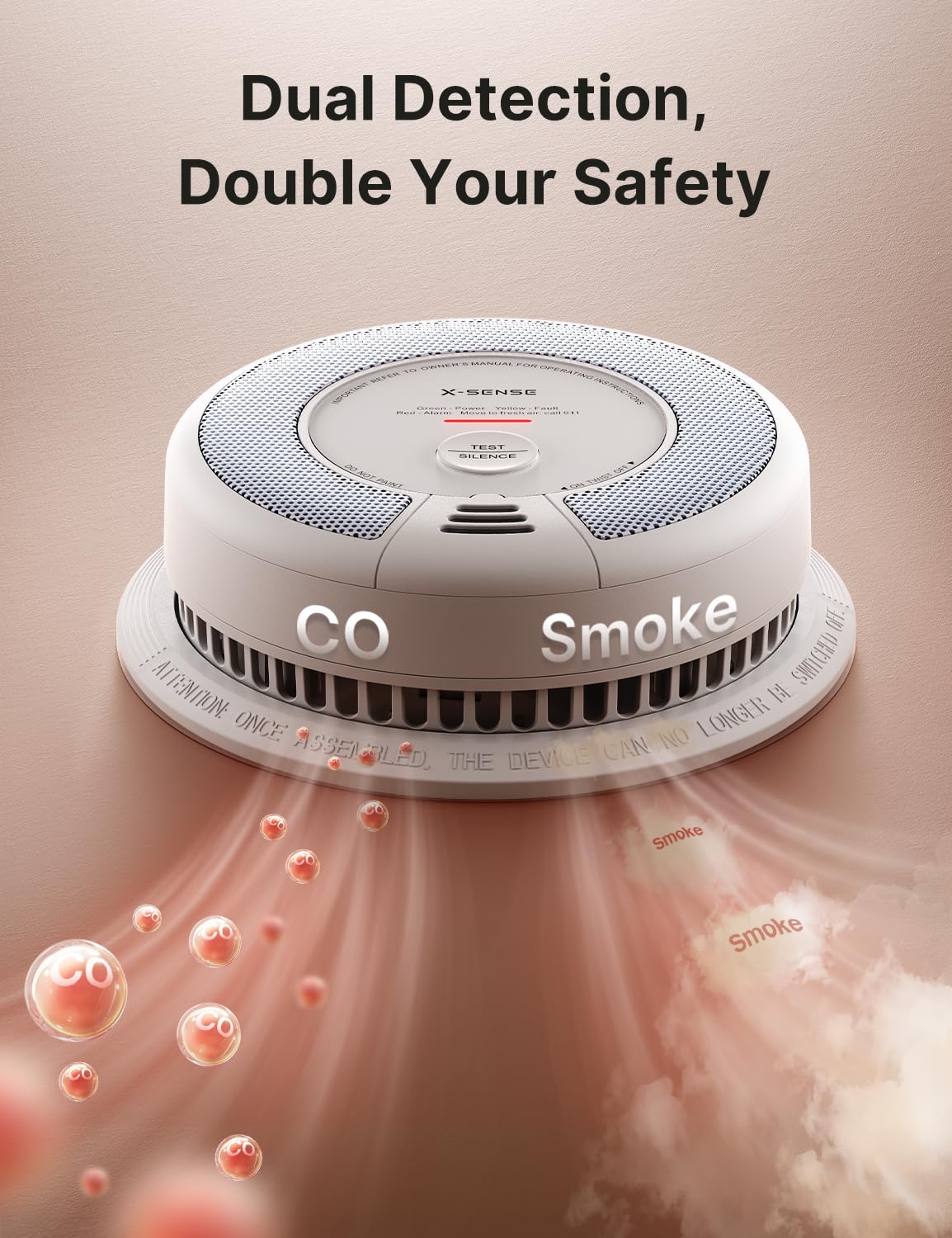 Interconnected Smoke and CO Detector Y1448