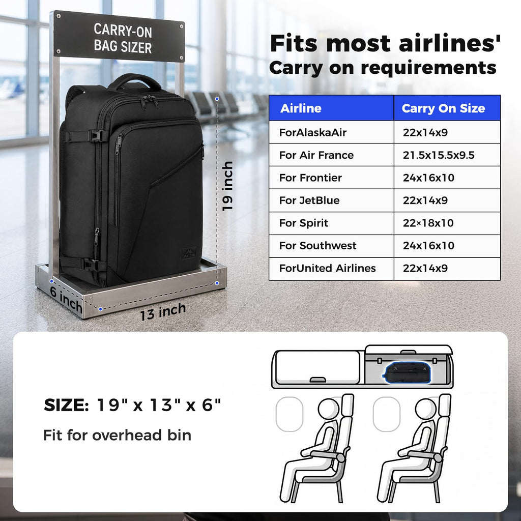 Extra Large Expandable Travel Backpack D612