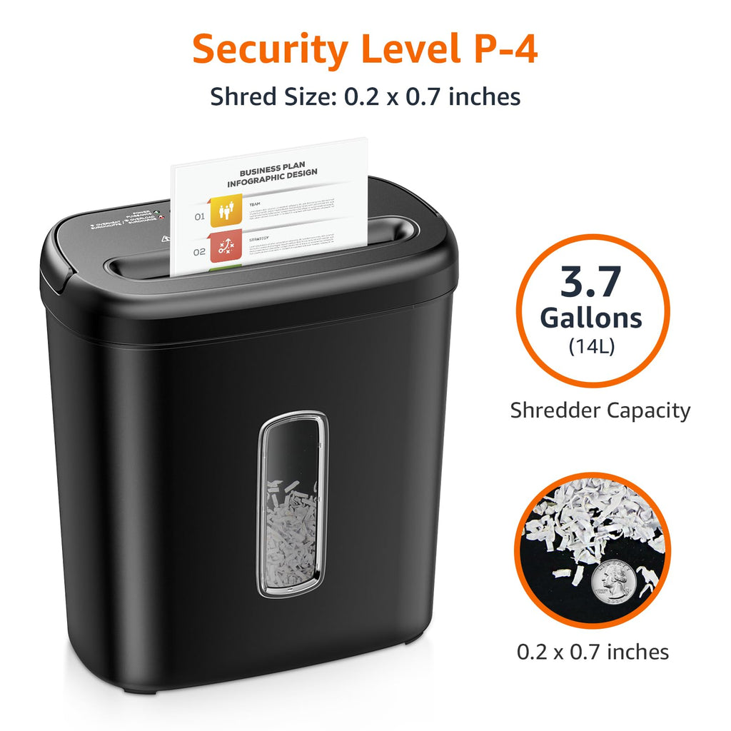 8-Sheet Cross Cut Paper and Credit Card Shredder Y902