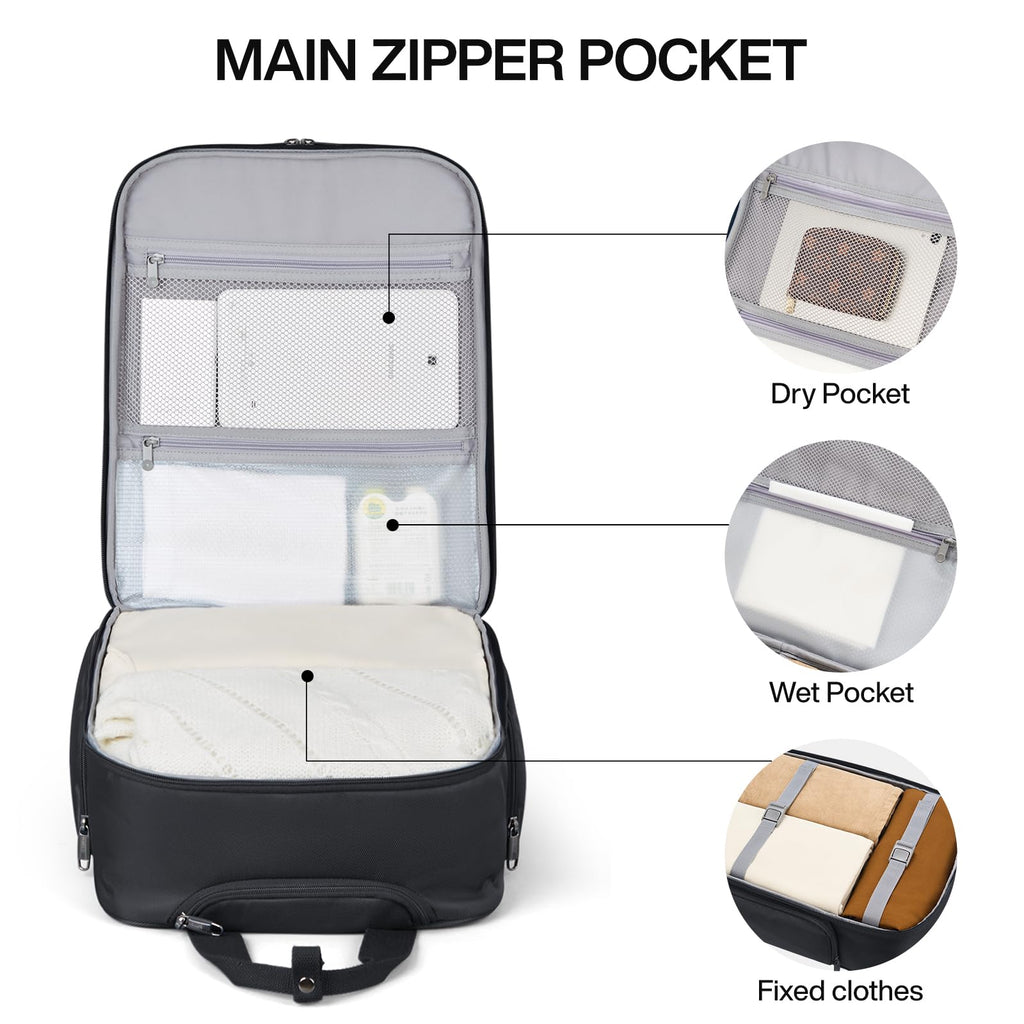 16 Inch Underseat Carry On Luggage with 2 Wheels L68569