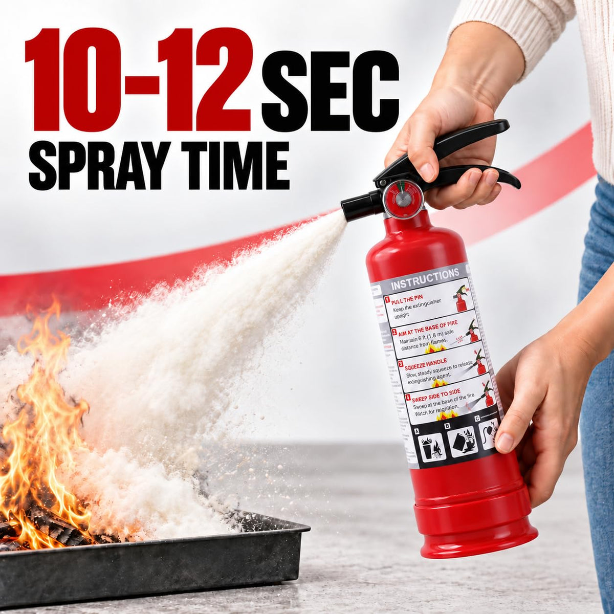 2.5 lb ABC Dry Chemical Fire Extinguishers 1-Pack B274681