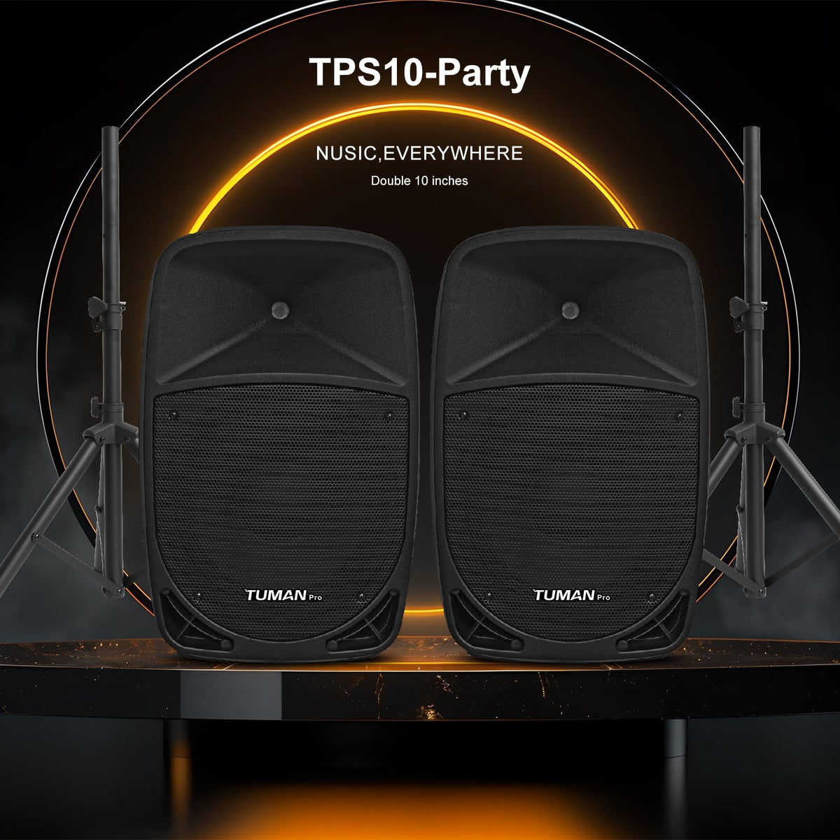 10 inch 1200 Watt Bluetooth PA Speaker System with Microphone U45355