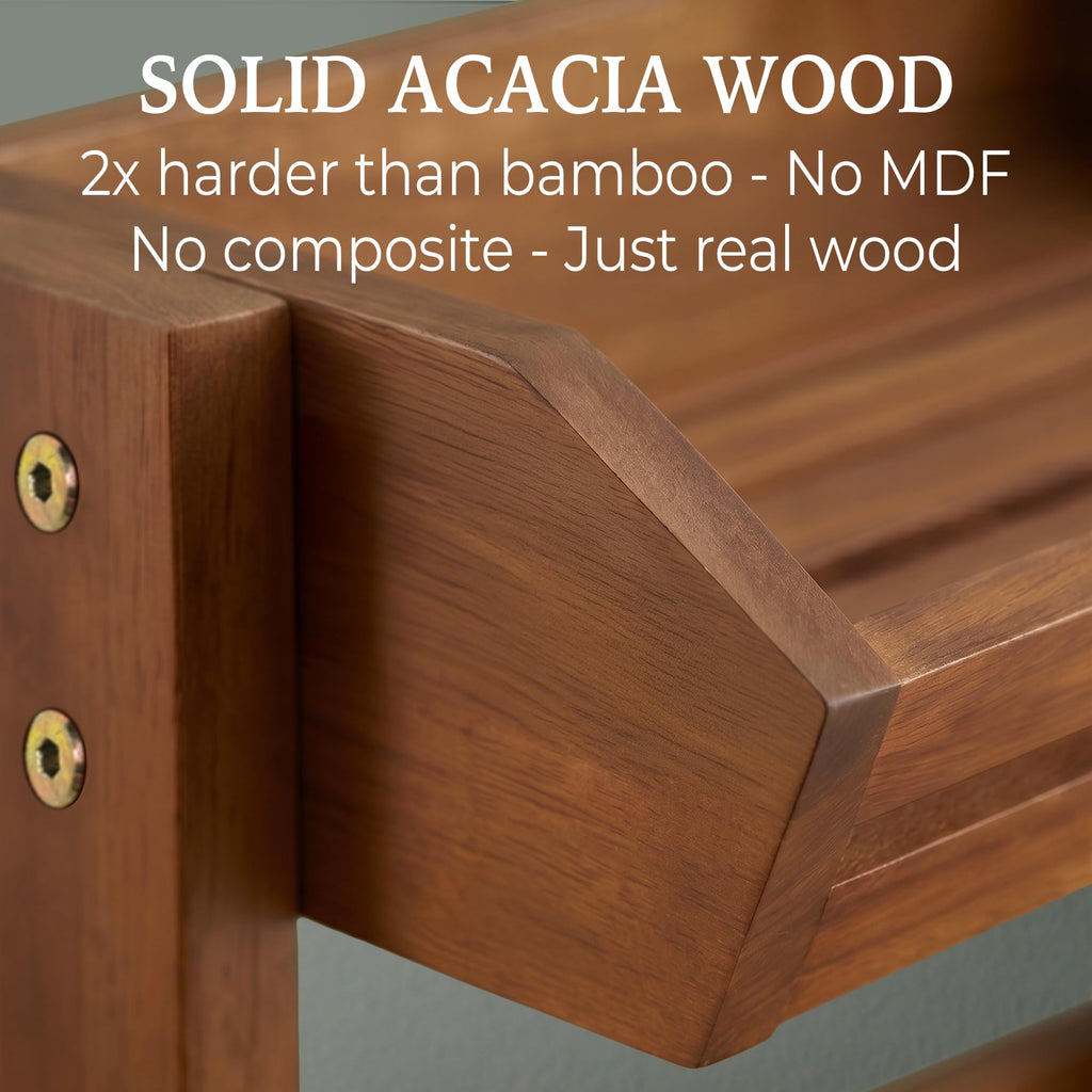 3 Tier Acacia Wood Fruit Basket W5265