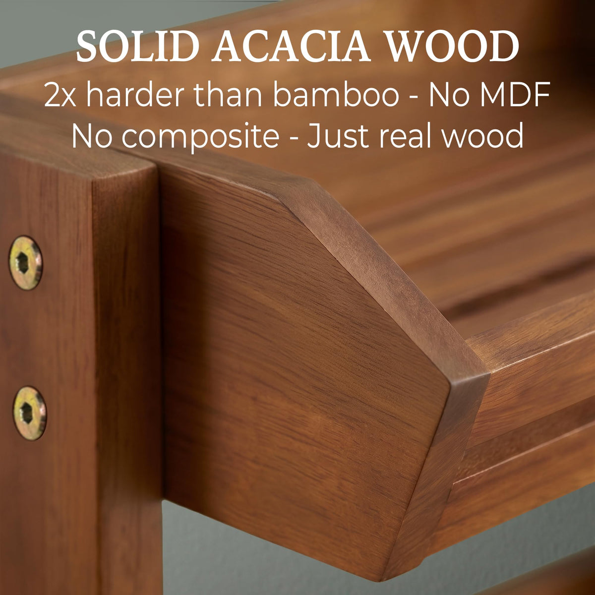 3 Tier Acacia Wood Fruit Basket W5265