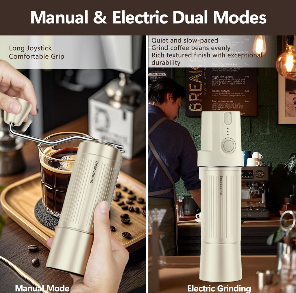 Manual & Electric Burr Coffee Grinder W921