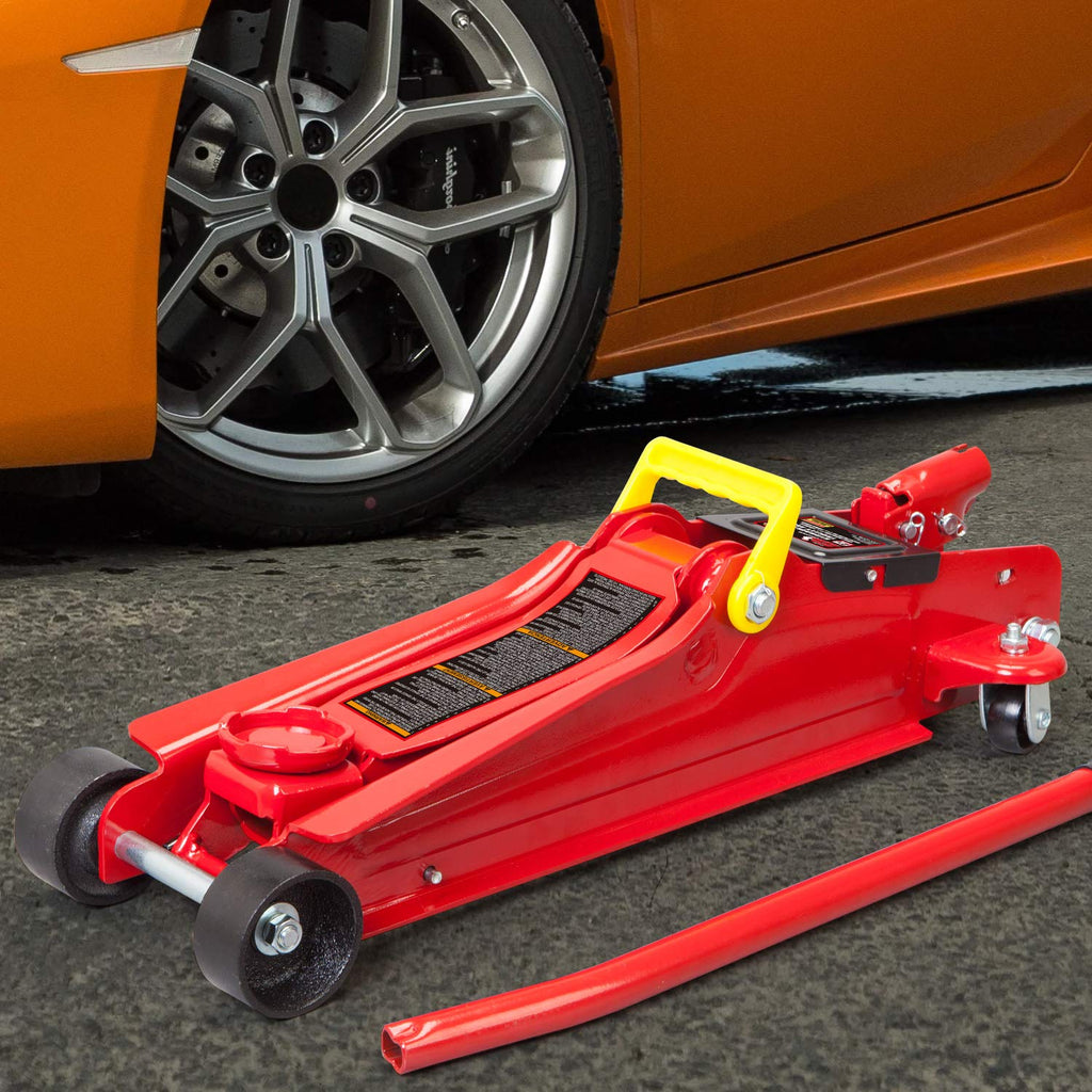 2.5 Ton Low Profile Hydraulic Trolley Floor Jack, Red D439