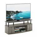 French Oak Grey/Black Entertainment Stand for TV Up to 55 Inch V398