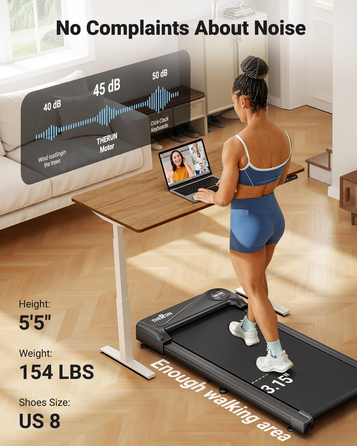 Walking Pad Under Desk Treadmill Q54120