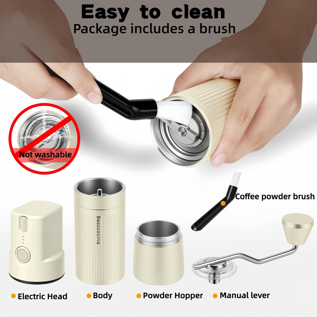 Manual & Electric Burr Coffee Grinder W921