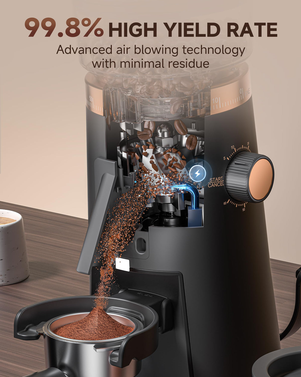 Single Dose Coffee Grinder 40mm Burr N6696