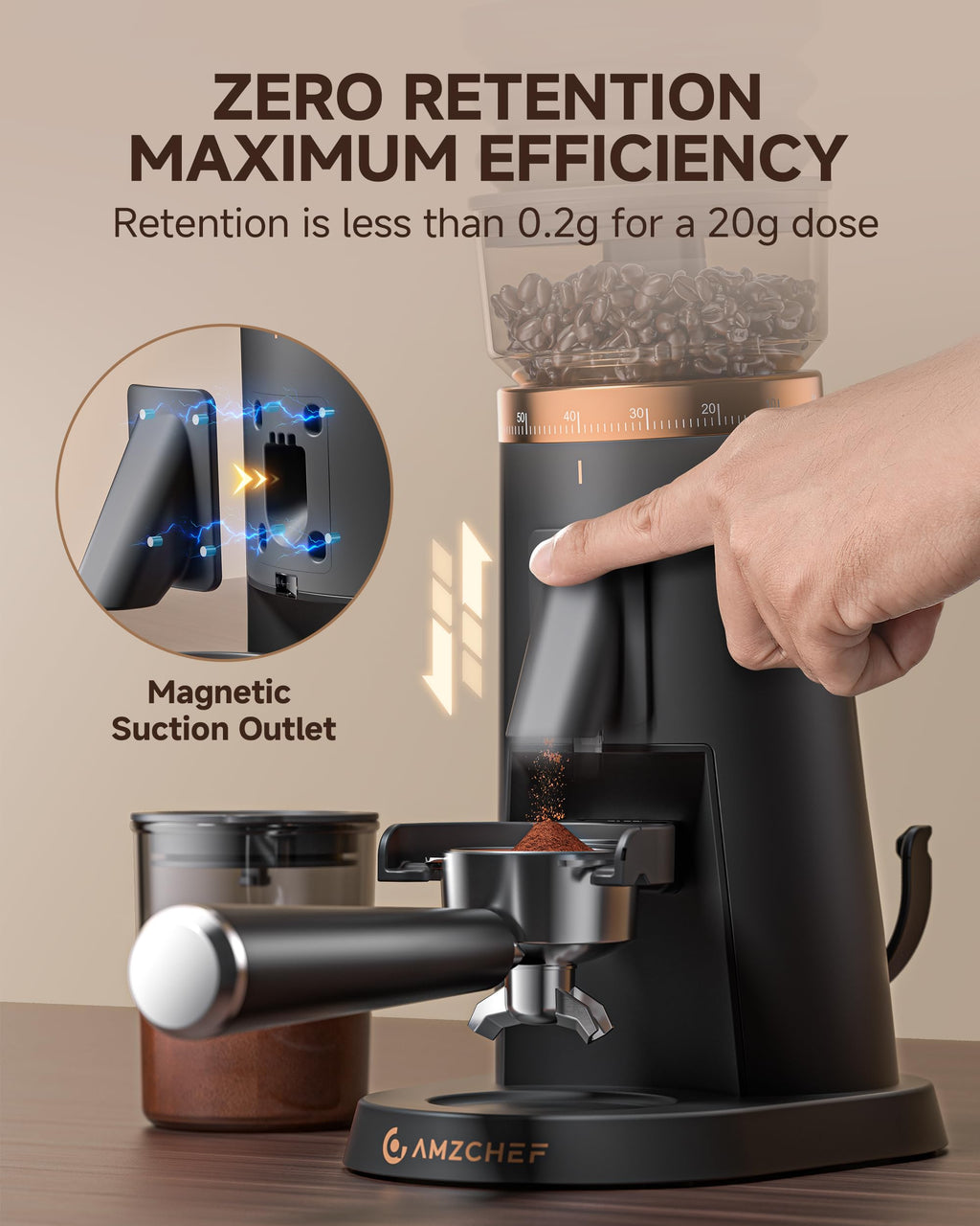 Single Dose Coffee Grinder 40mm Burr N6696