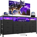 Black 10 Drawer Dresser TV Stand W921537