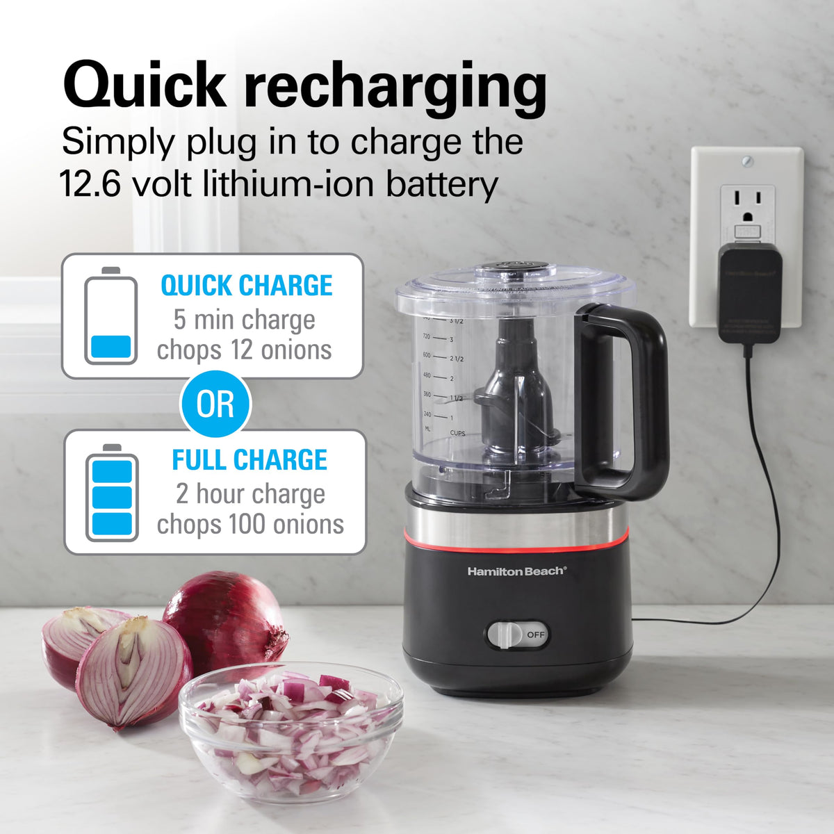 Cordless Mini Food Processor & Vegetable Chopper L106