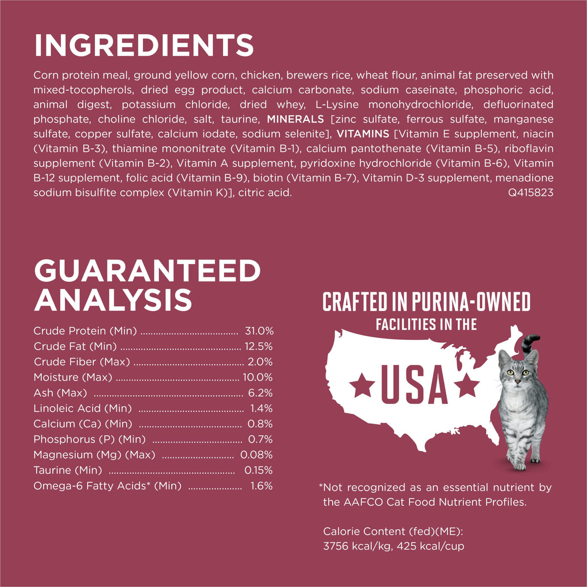 High Protein Urinary Tract Health Dry Cat Food 16 lb Bag F534