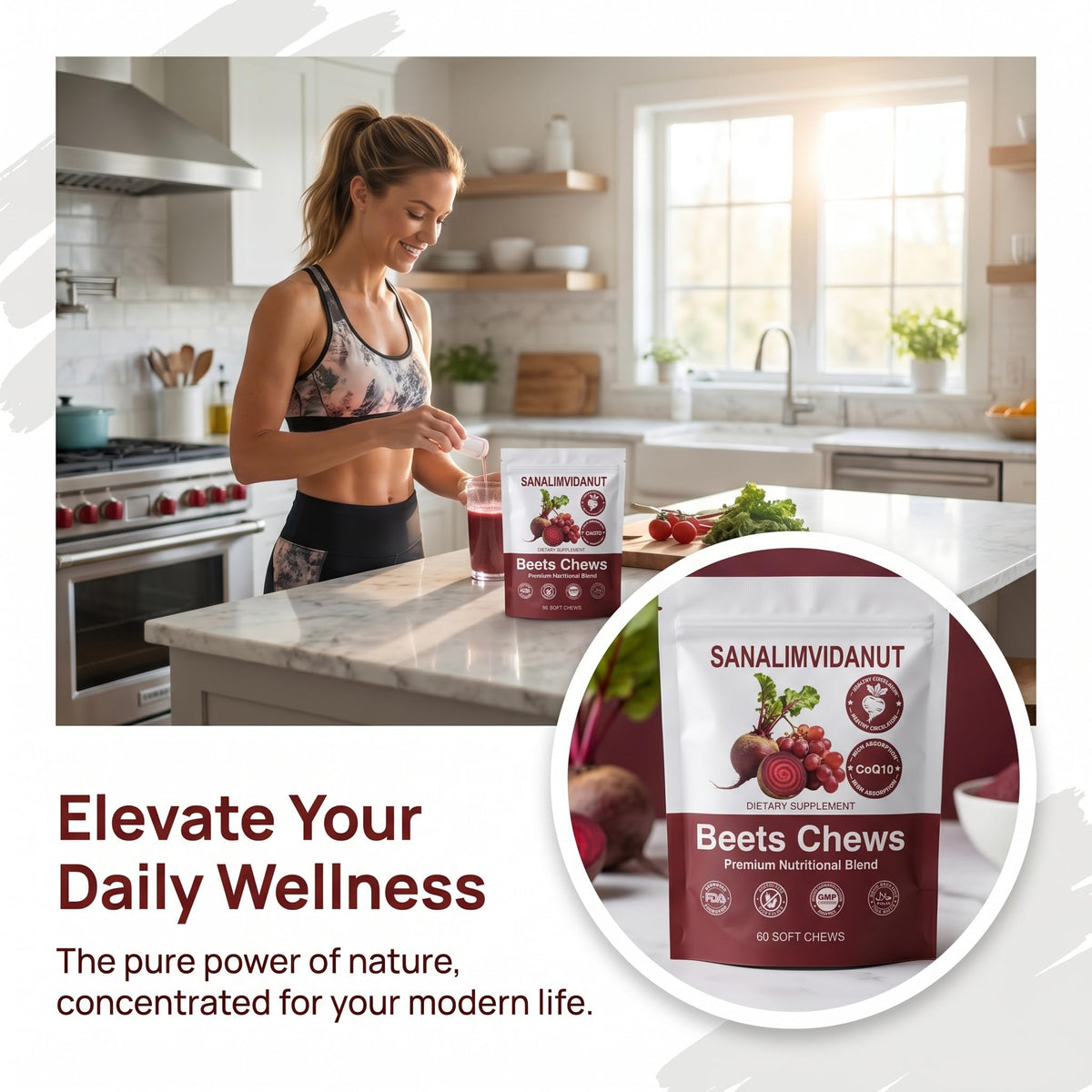 Beet Root Chews 500mg 60 Chews U69289