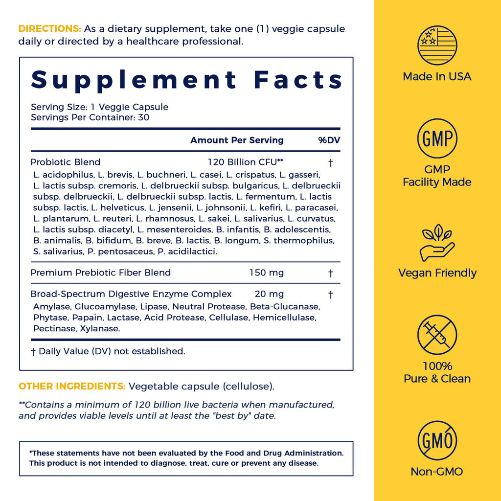Probiotics 120 Billion CFU 36 Strains 30ct I3319
