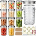 16oz Wide Mouth Mason Jars with Airtight Lids C294
