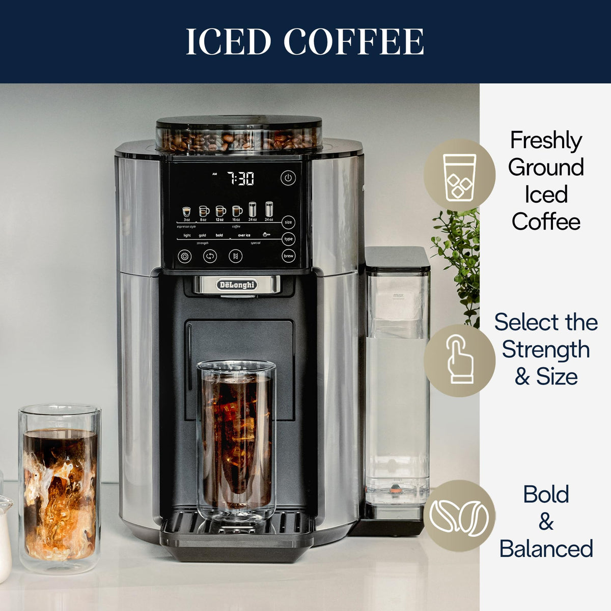 Drip Coffee Maker with Built-In Grinder N2296