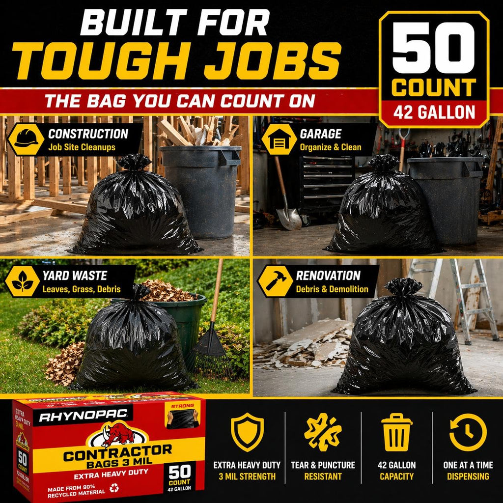 42 Gallon 3 Mil Contractor Trash Bag B138804