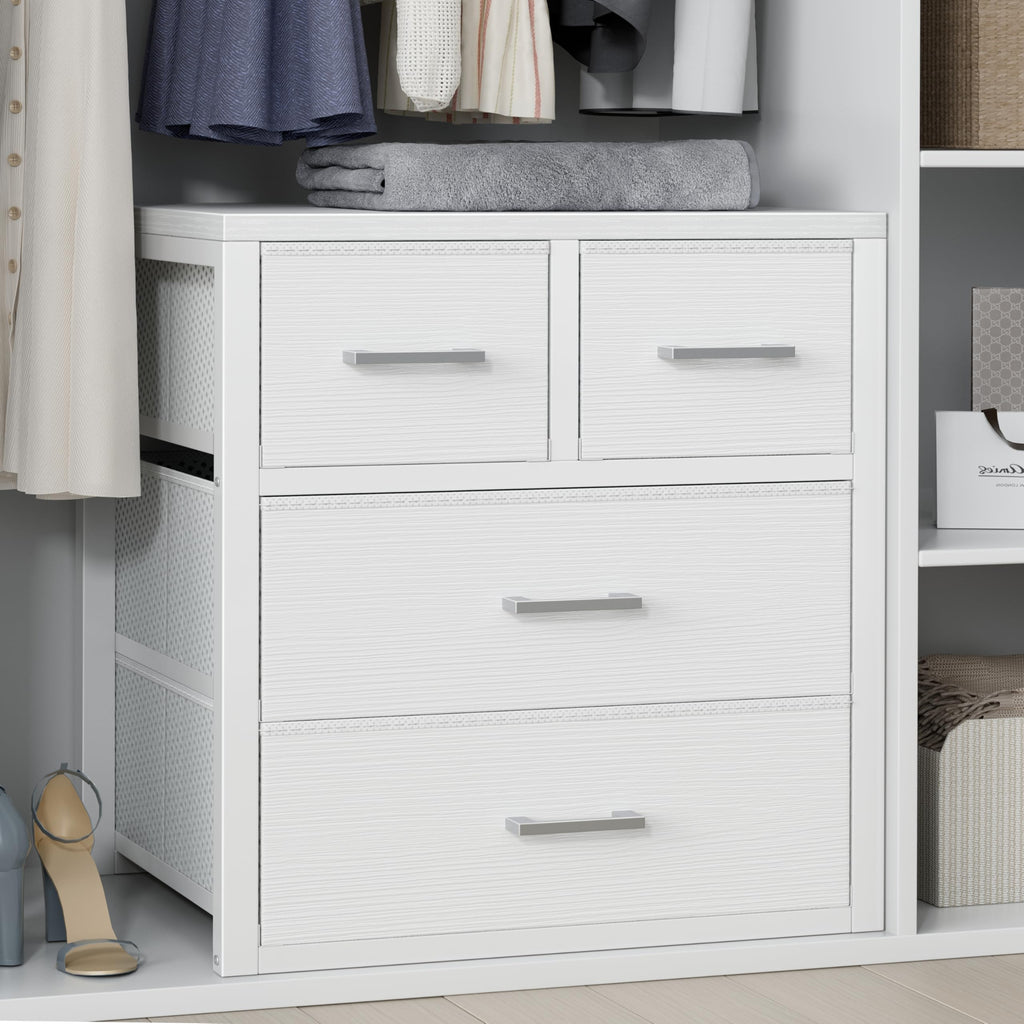White 4 Drawer Dresser D512223