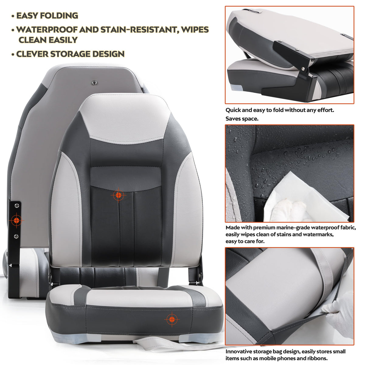 Folding Fishing Boat Seat K9901