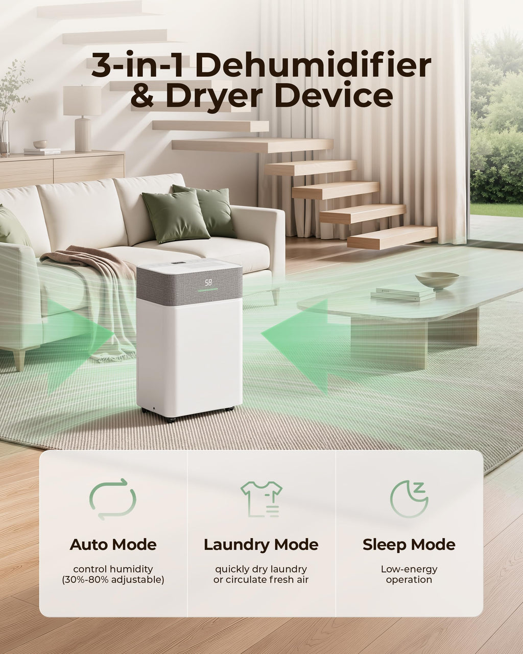 50 Pint Dehumidifier with Drain Hose C968