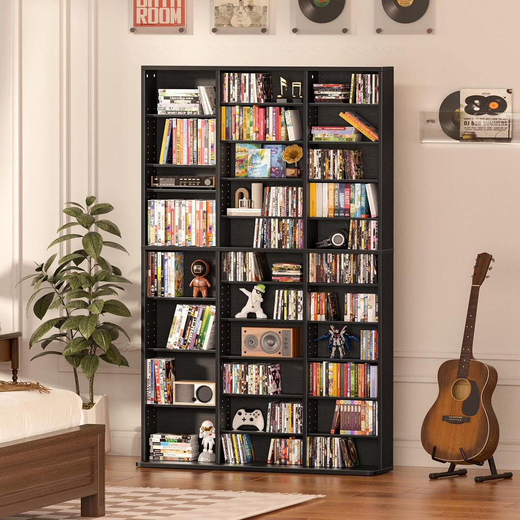 Black 11 Tier Display Cabinet D4770