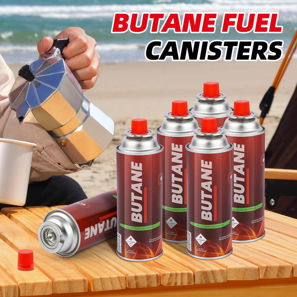 12 Pack 8oz Butane Fuel Cylinders C2833