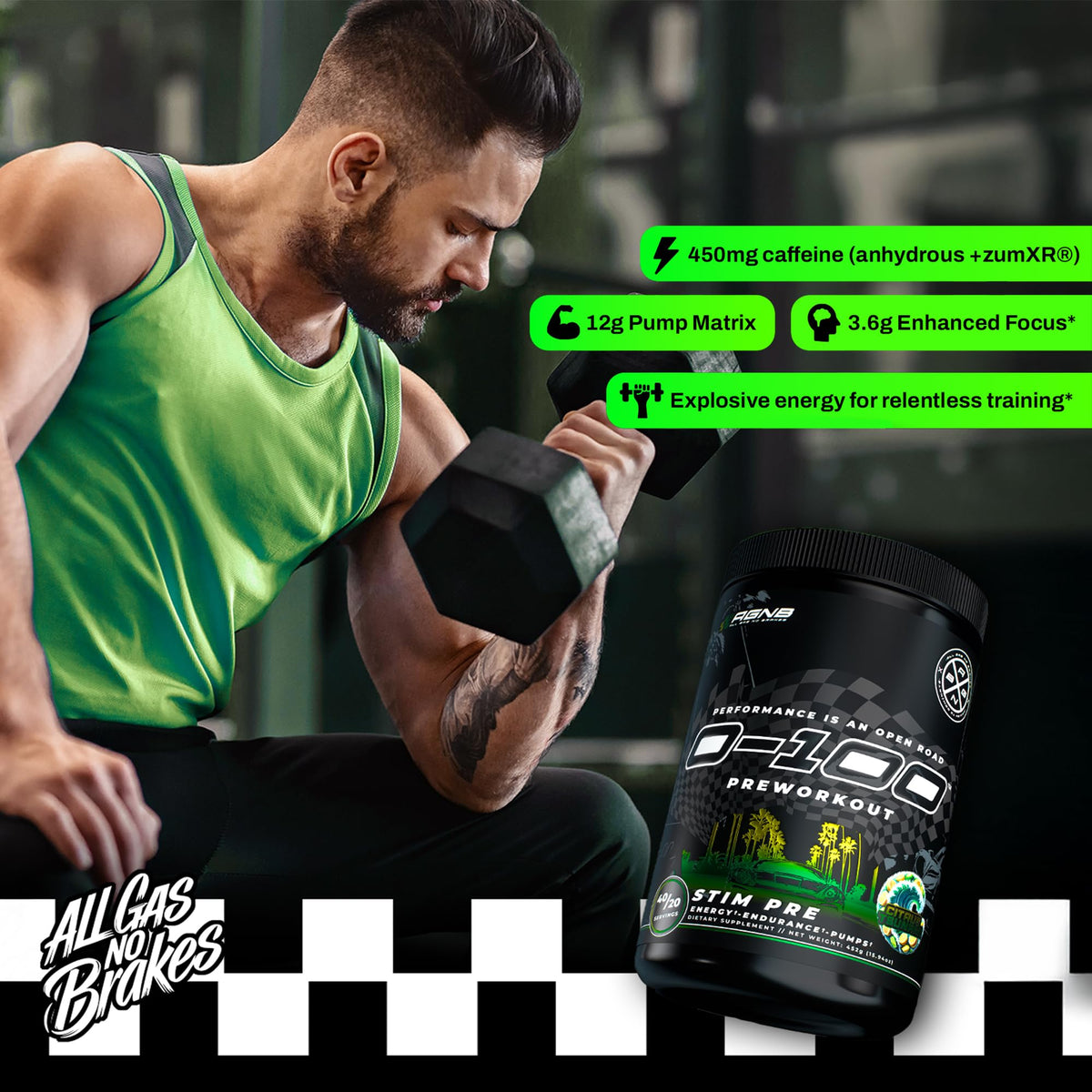 Citrus Tsunami Pre Workout Powder 40/20 Servings C769630