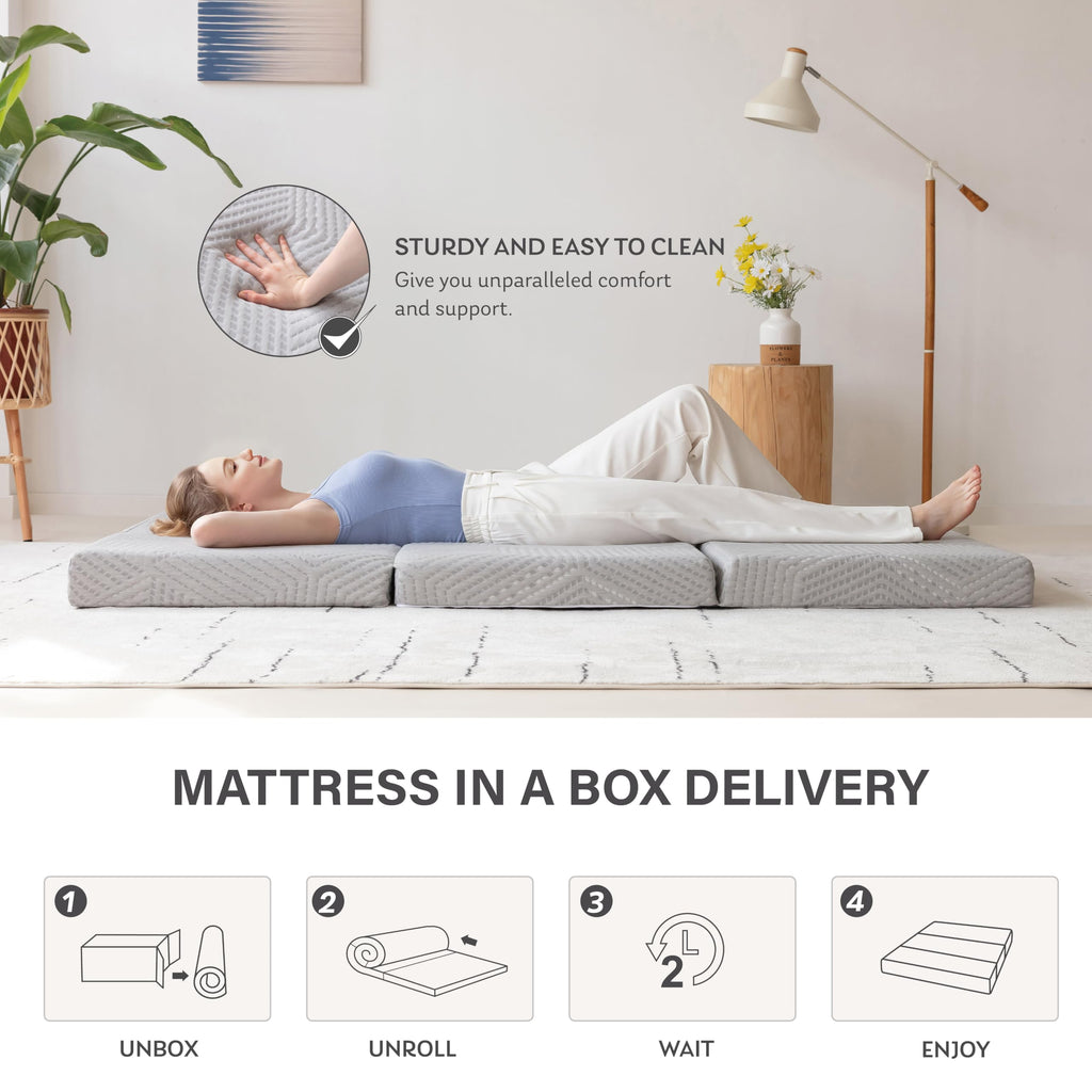 6 inch Twin Memory Foam Folding Mattress F89412